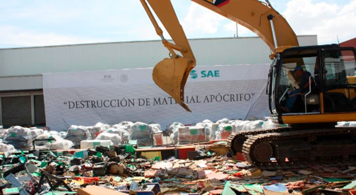 Servicio de destrucción de productos con disposición final